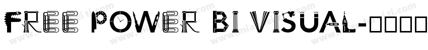 Free Power BI Visual字体转换